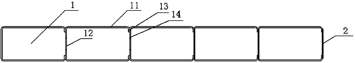 Steel tube bundle combination structure with flanged U-shaped section bars