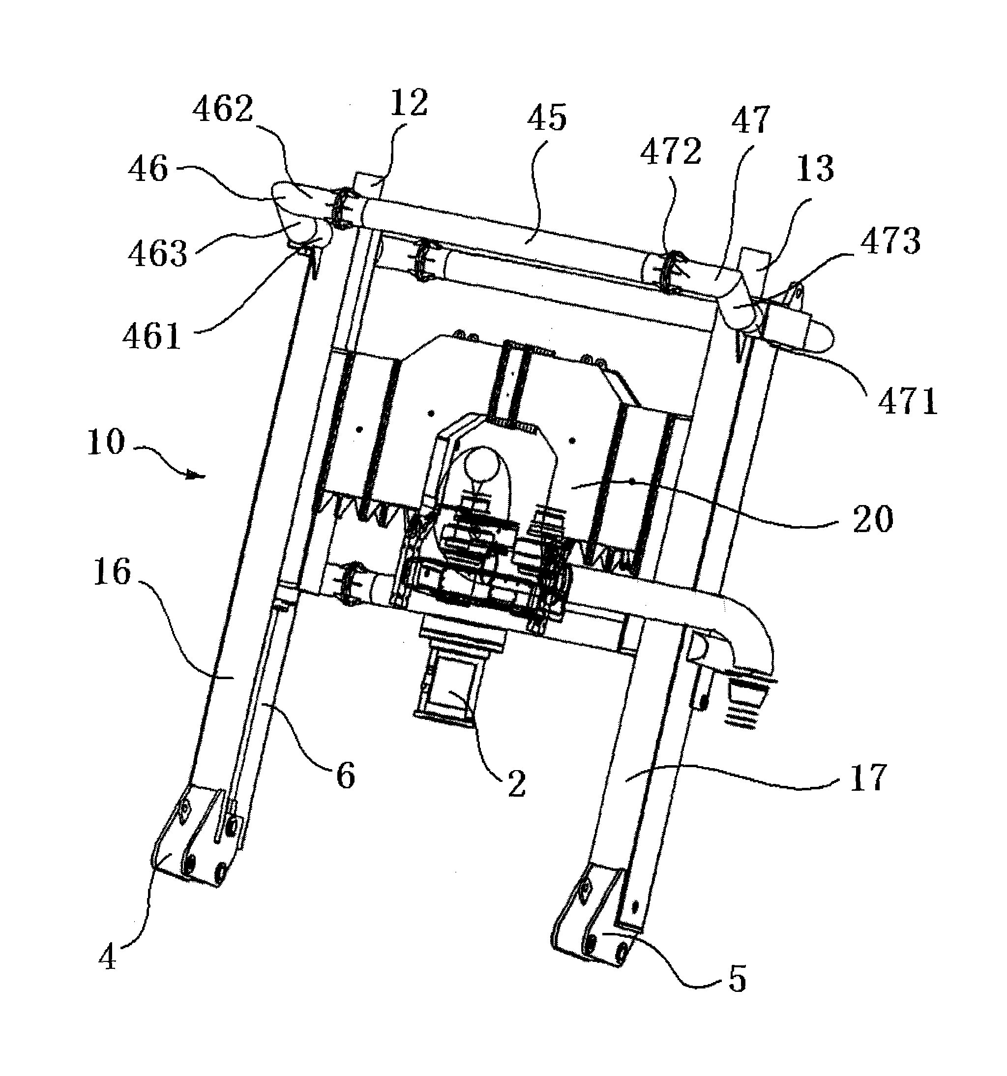 Driller support device