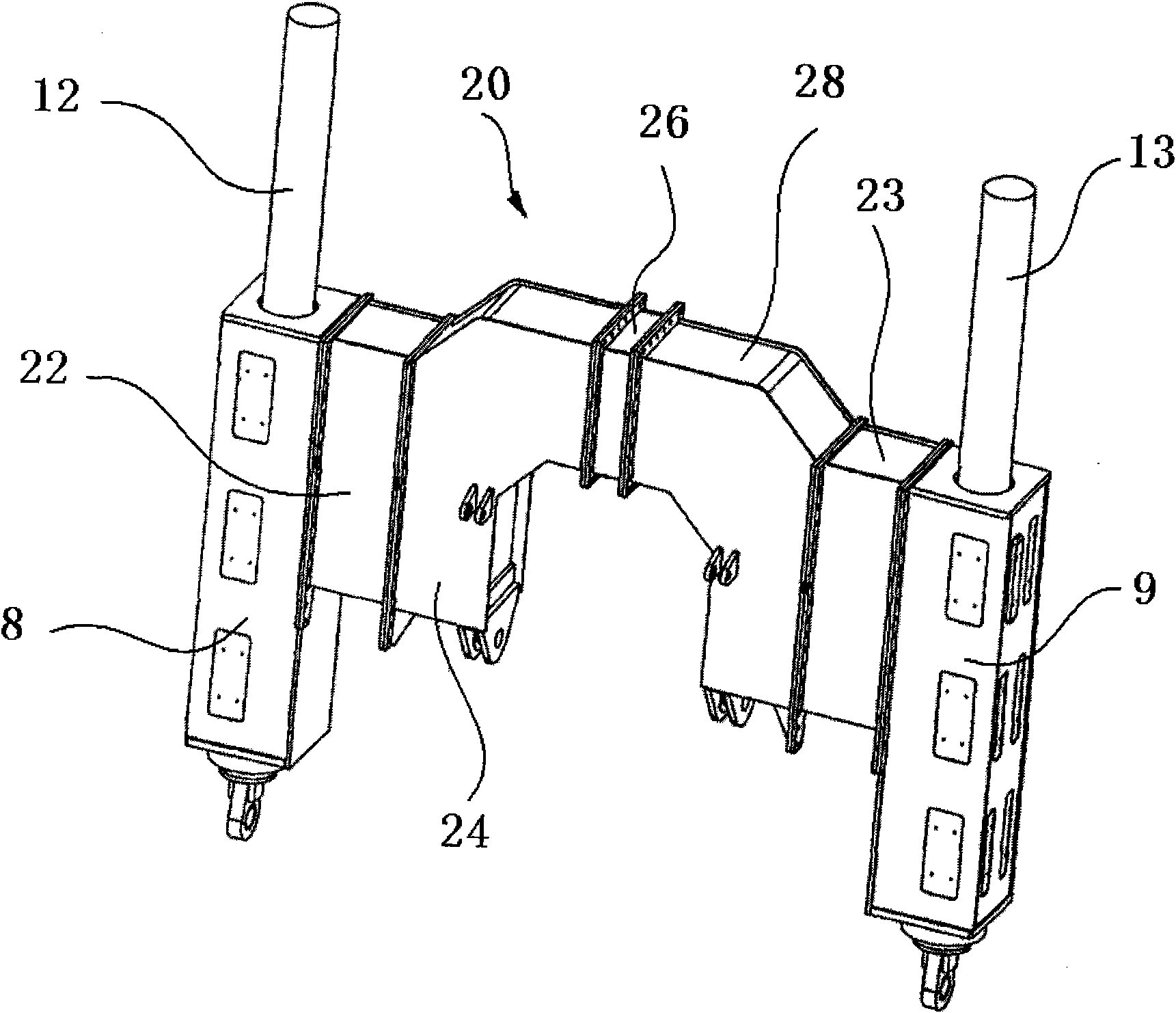 Driller support device