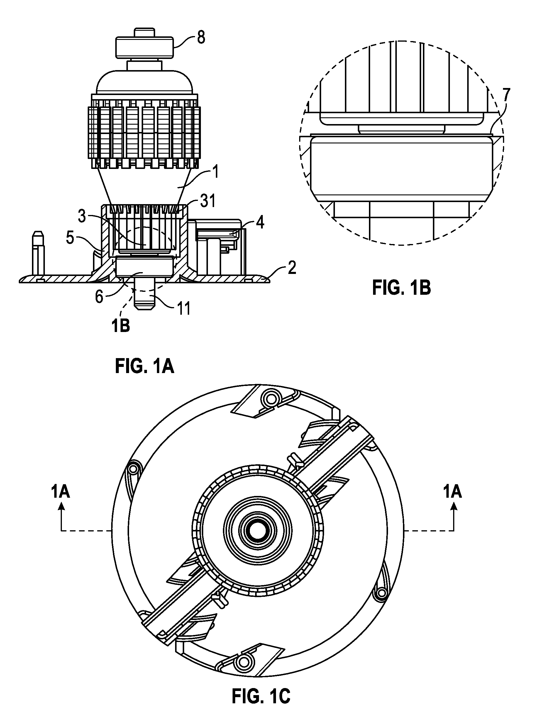 Spark suppression shield for electric motors