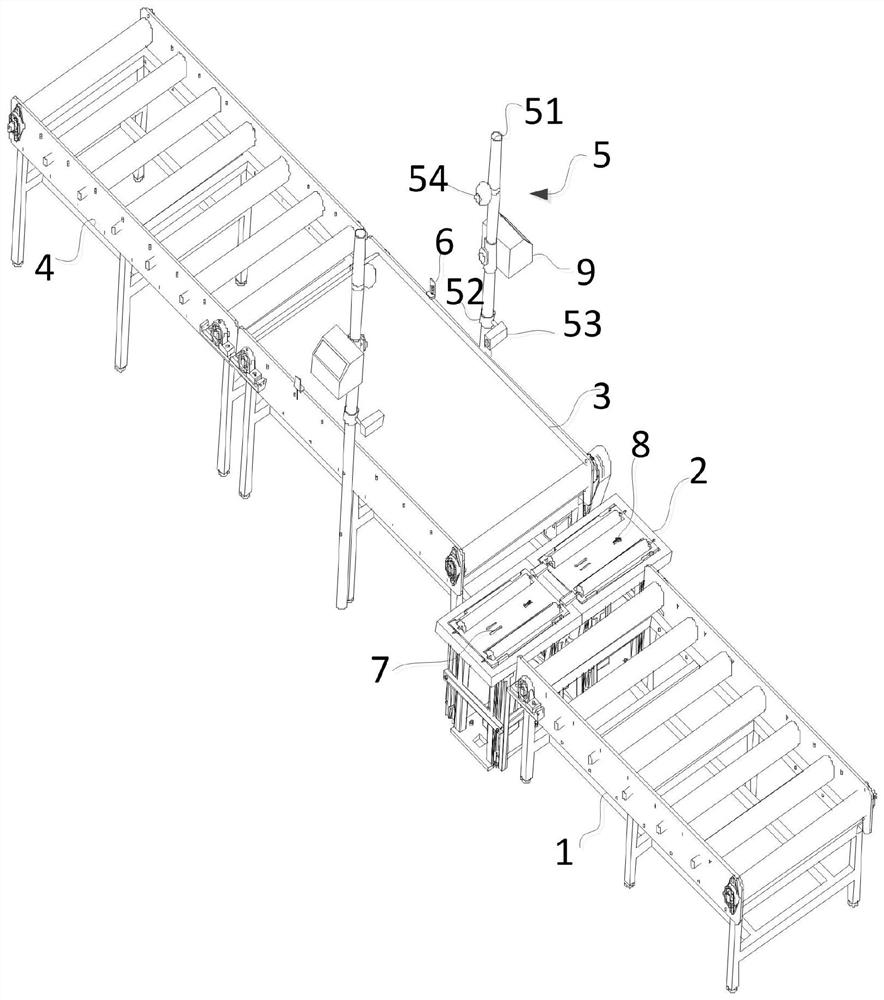 Intelligent furniture packaging production line