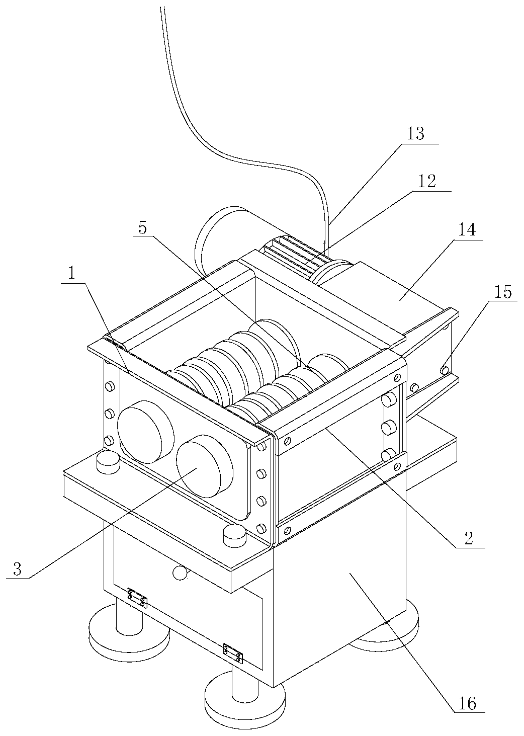 Stripping machine for electronic product cable recovery