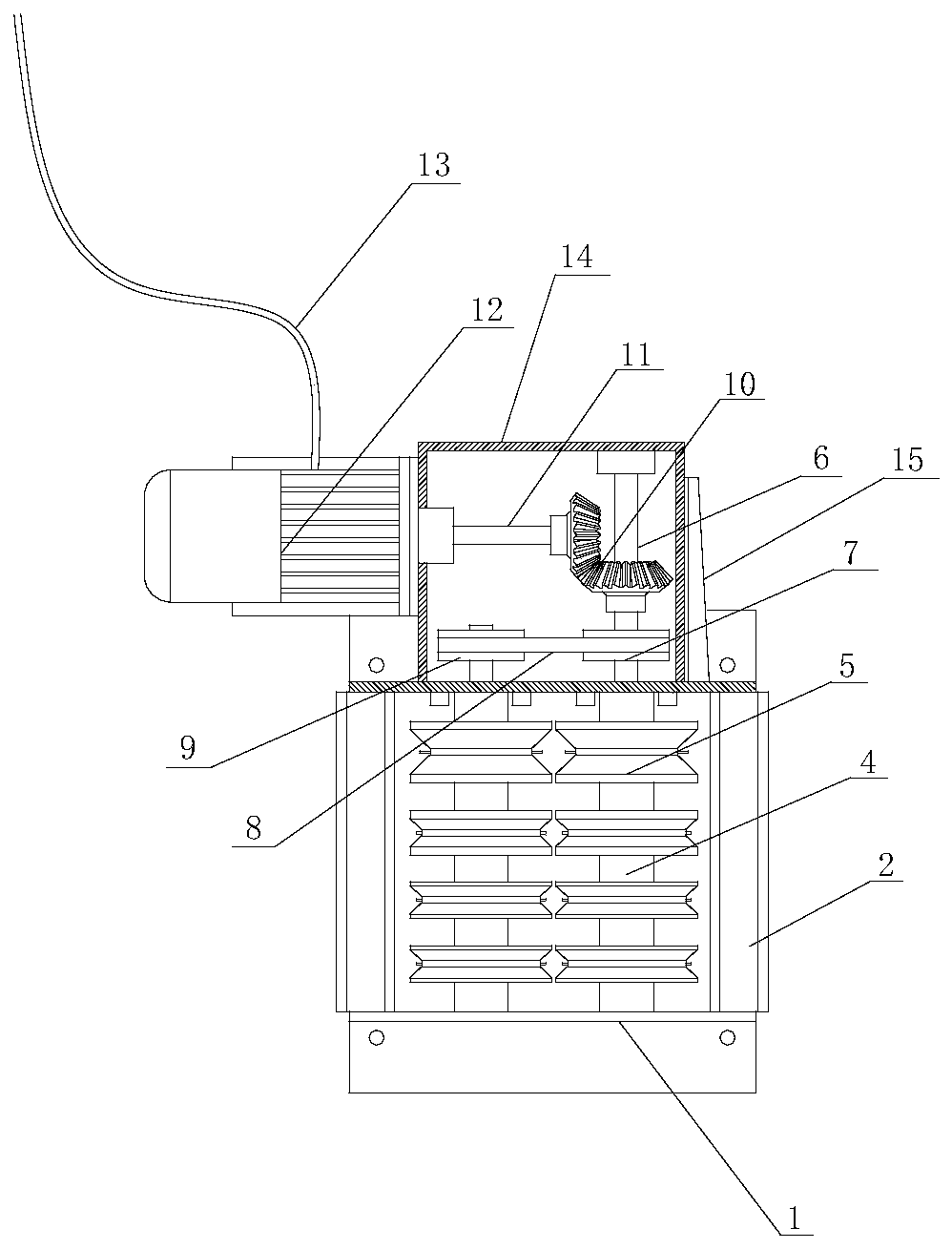 Stripping machine for electronic product cable recovery