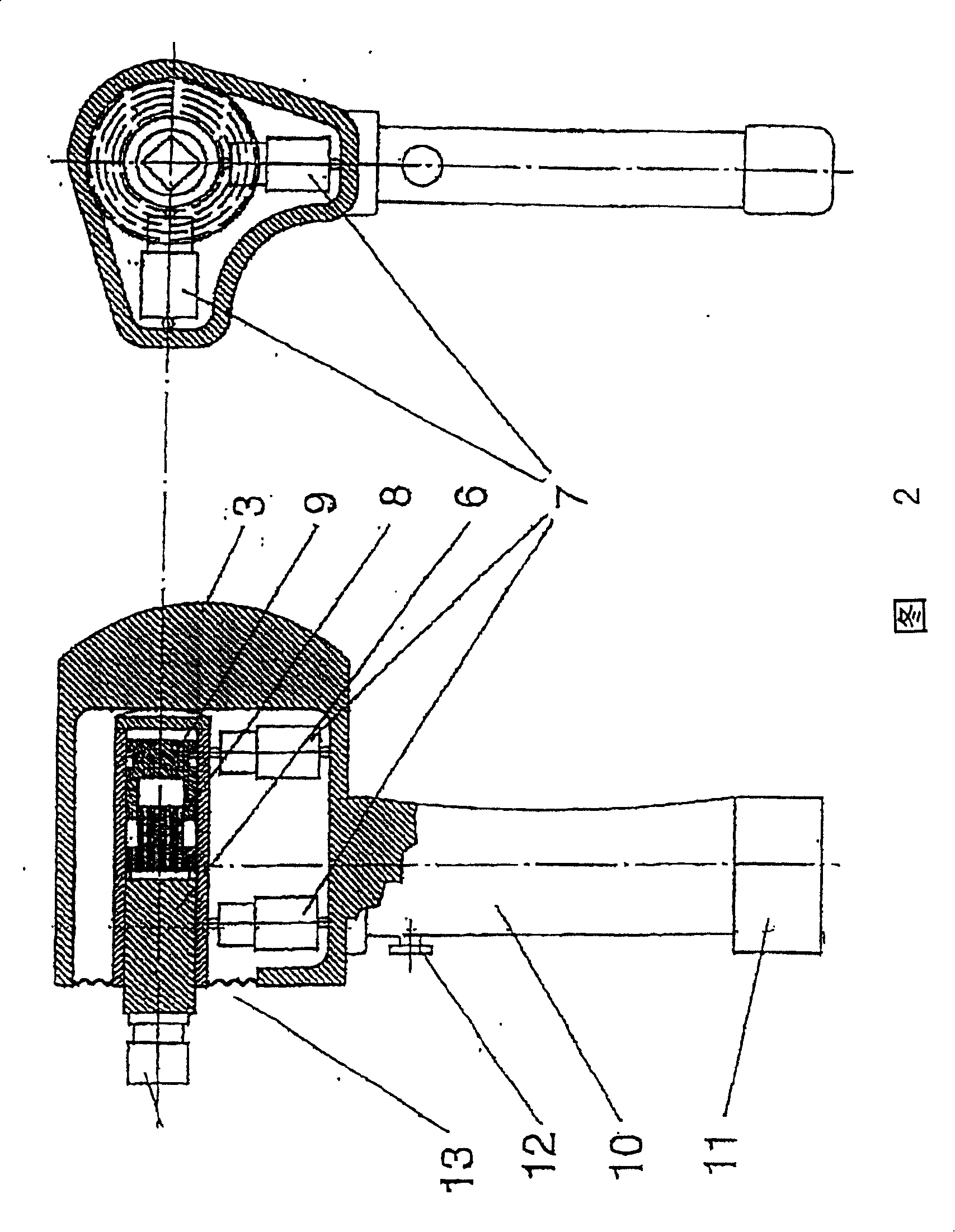 Device for treating parts of a human or animal body