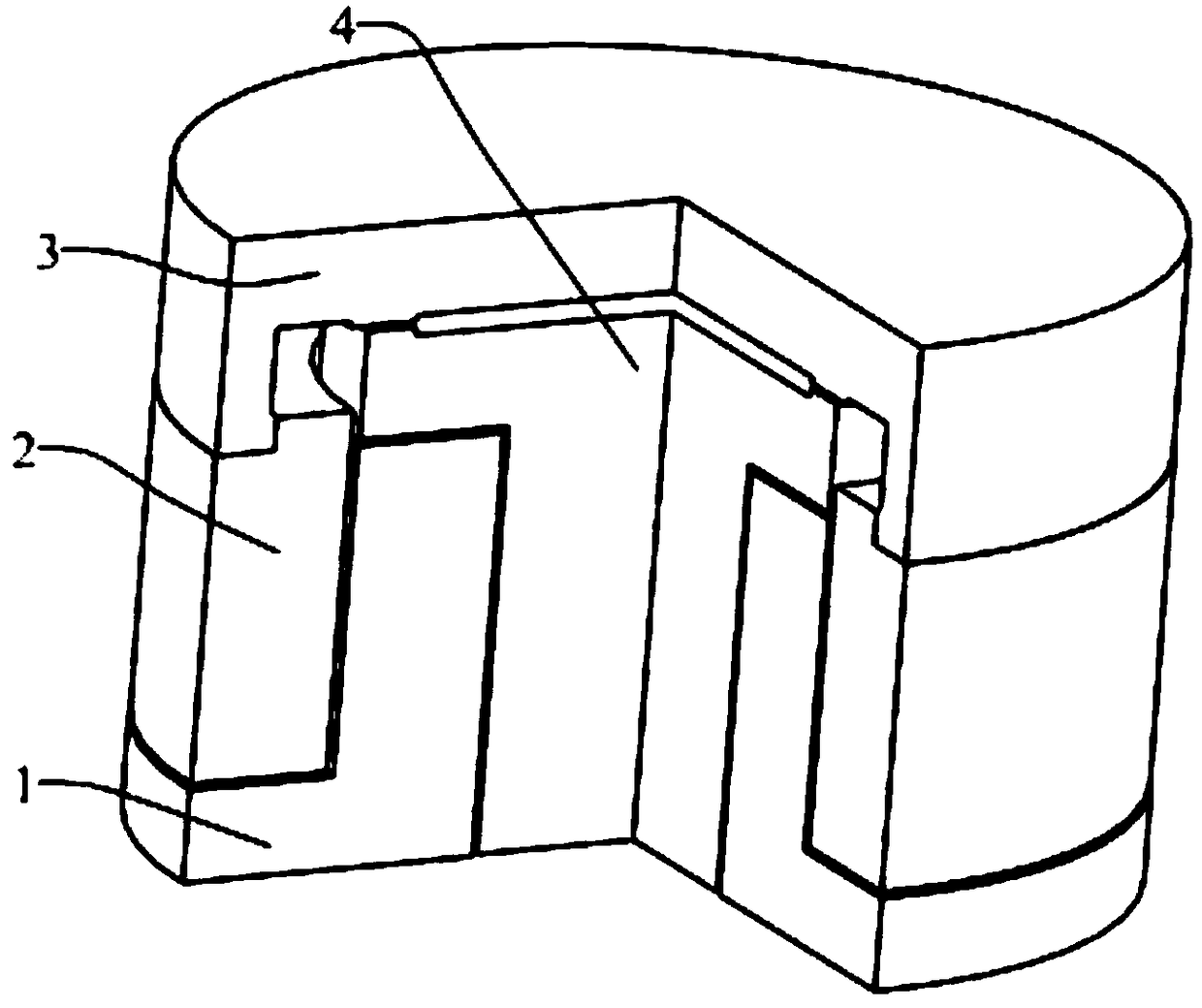 Interlocking structure and interlocking method based on air pressure control