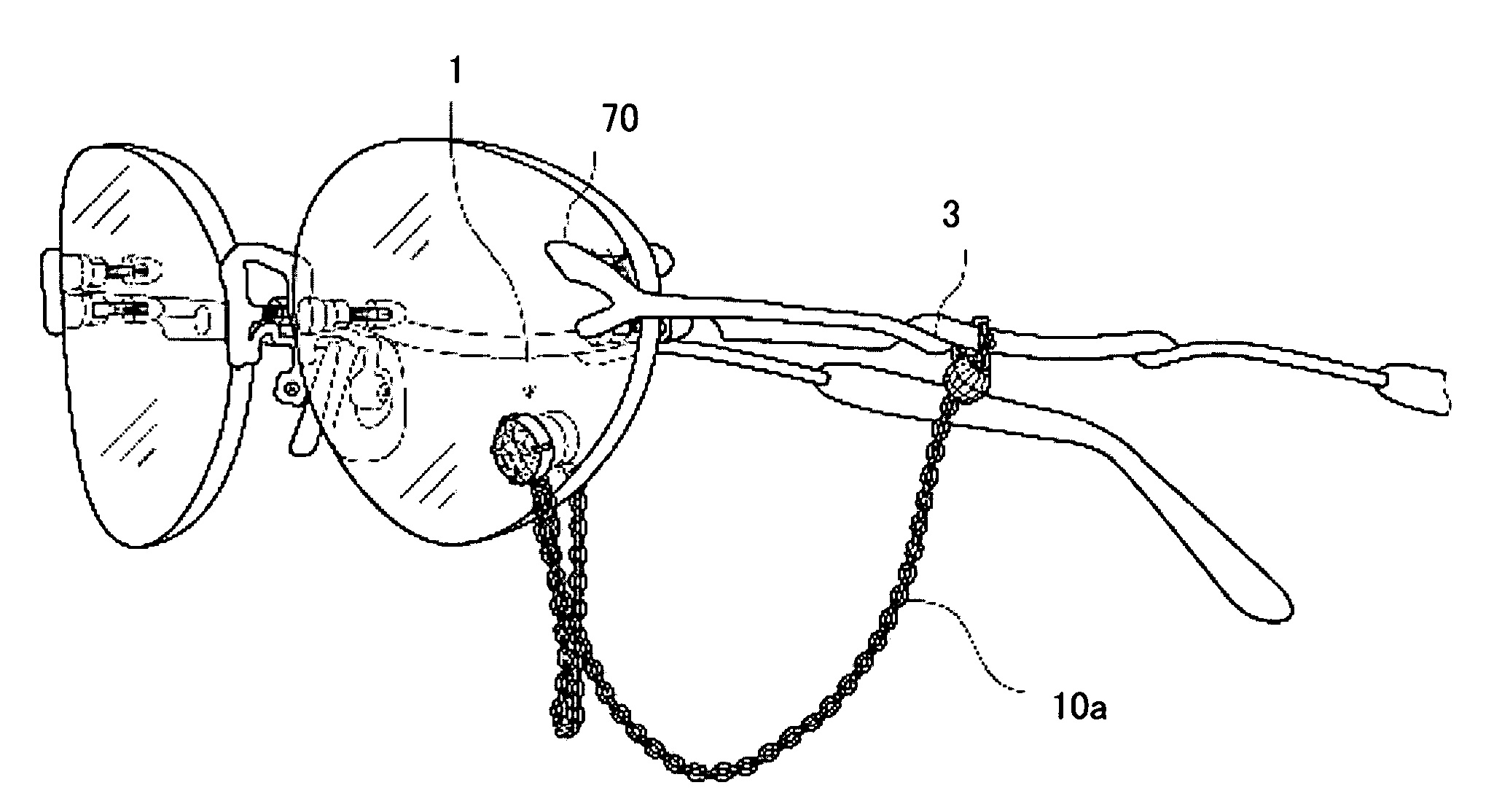 Jewelry article for a lens of eyeglasses and a jewelry-installation tool for a pair of eyeglasses