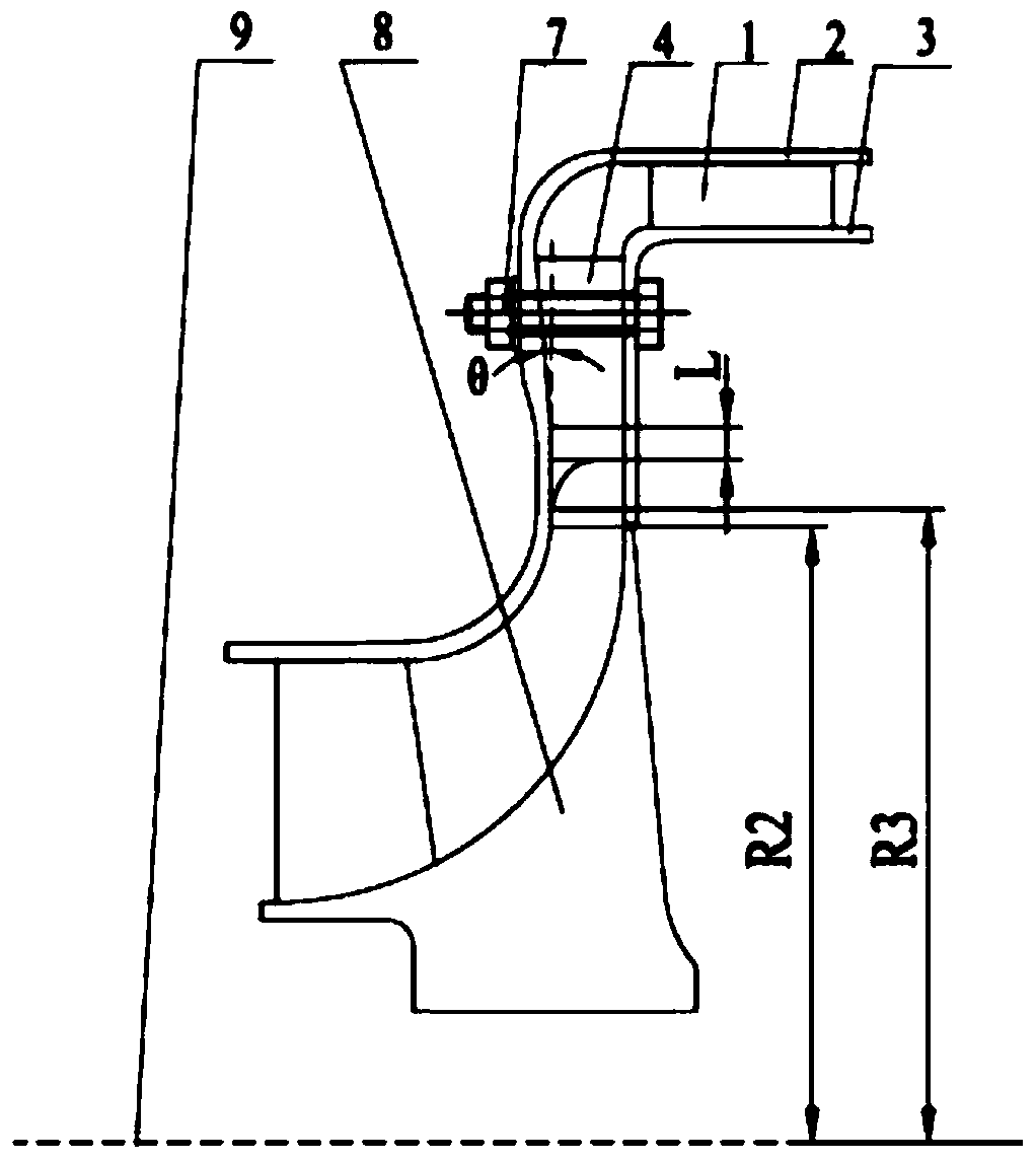 Vane type diffuser with horseshoe-shaped diffuser channels