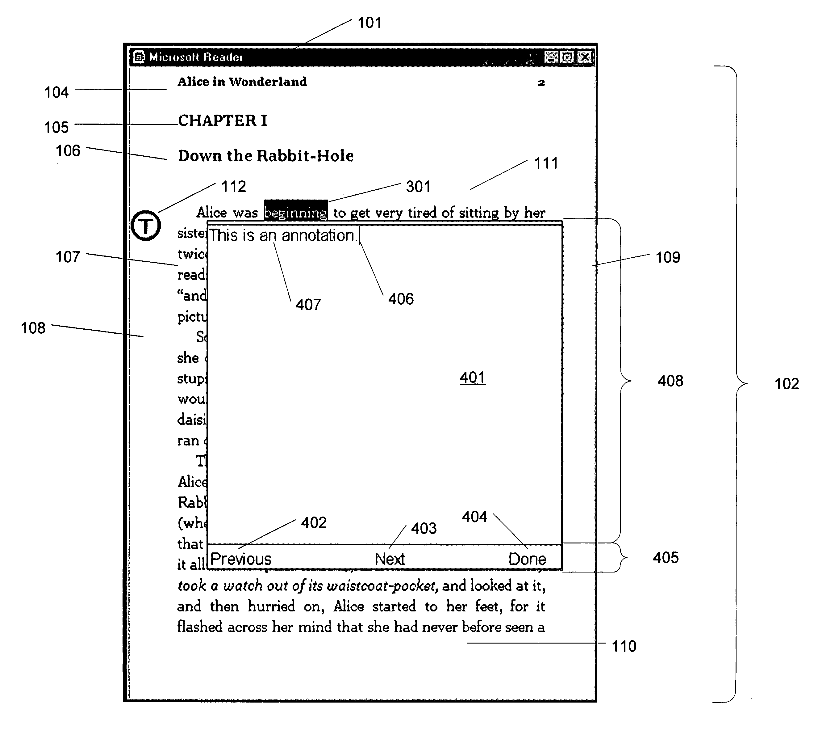 Method and apparatus for capturing and rendering text annotations for non-modifiable electronic content