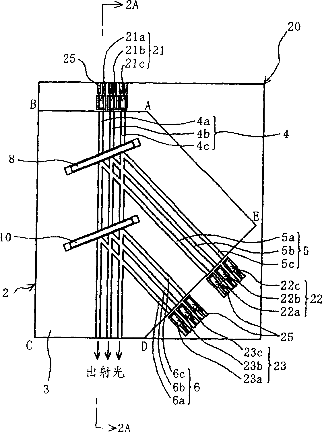 Light wave guide device,light source device and light information processor