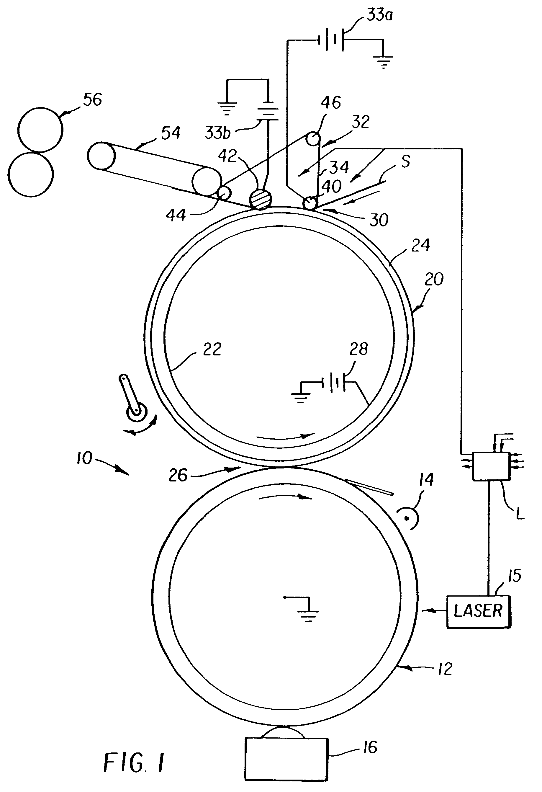 Electrostatographic apparatus having transport member with high friction layer