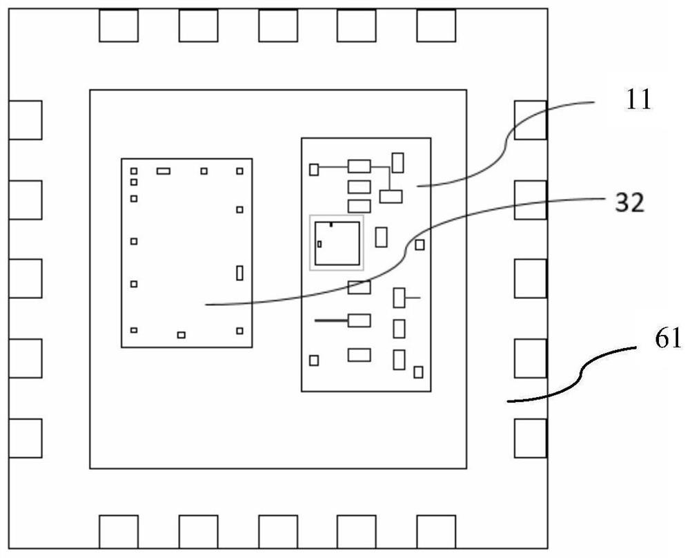 Hybrid packaging method and hybrid packaging structure applied to electronic device