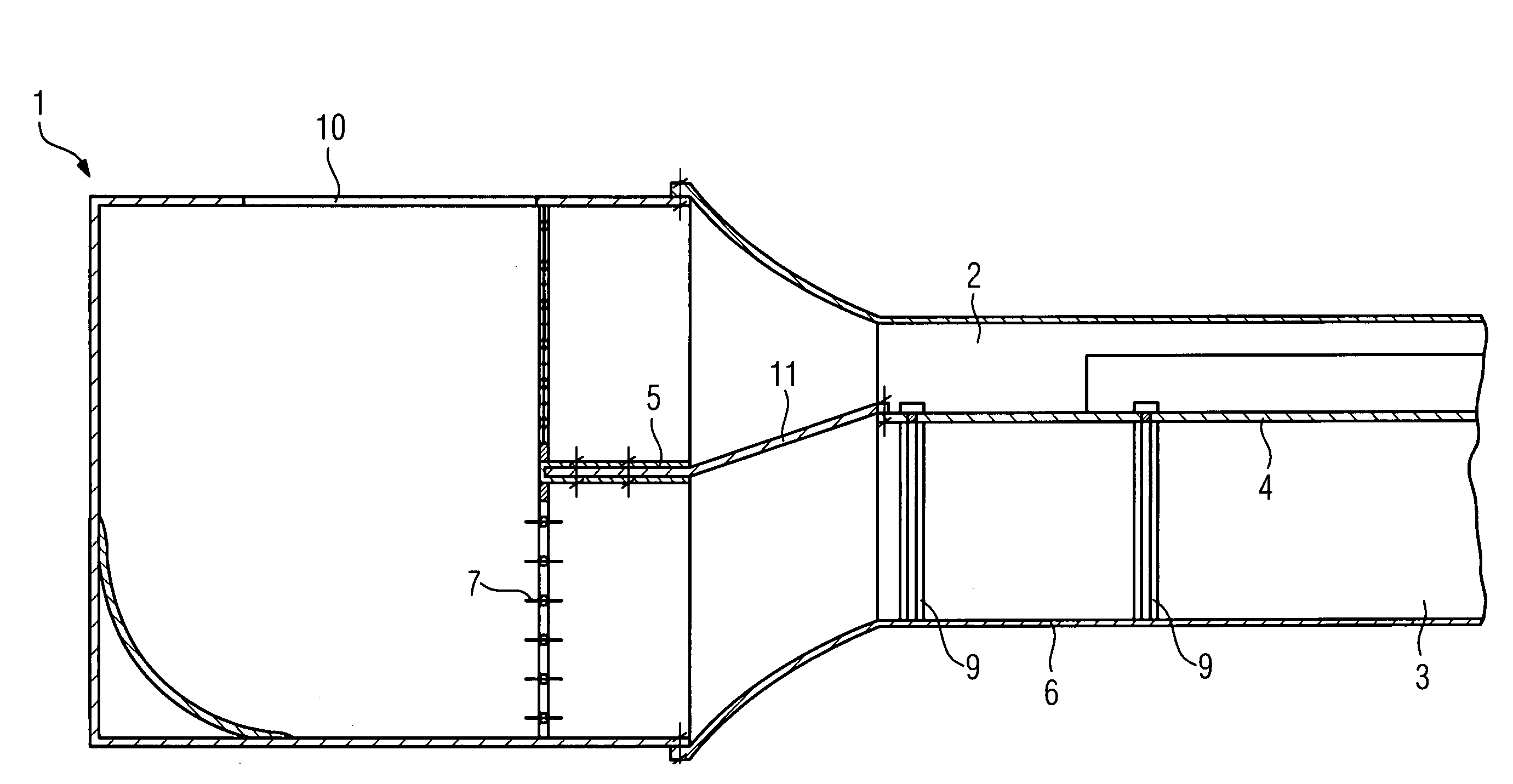 Air duct system for vehicles, in particular for rail vehicles for passenger traffic