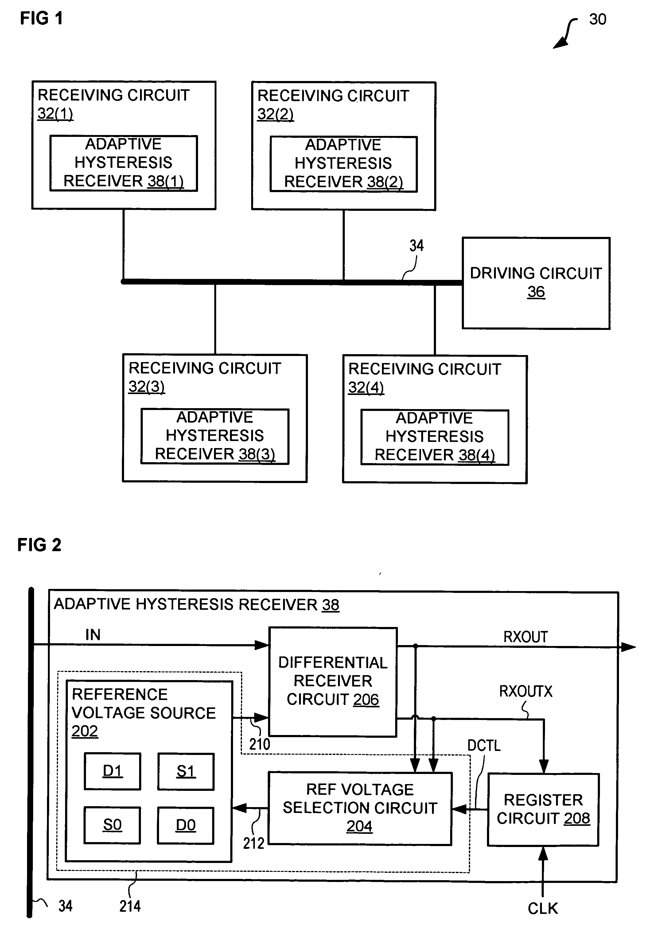 Adaptive hysteresis receiver for a high speed digital signal