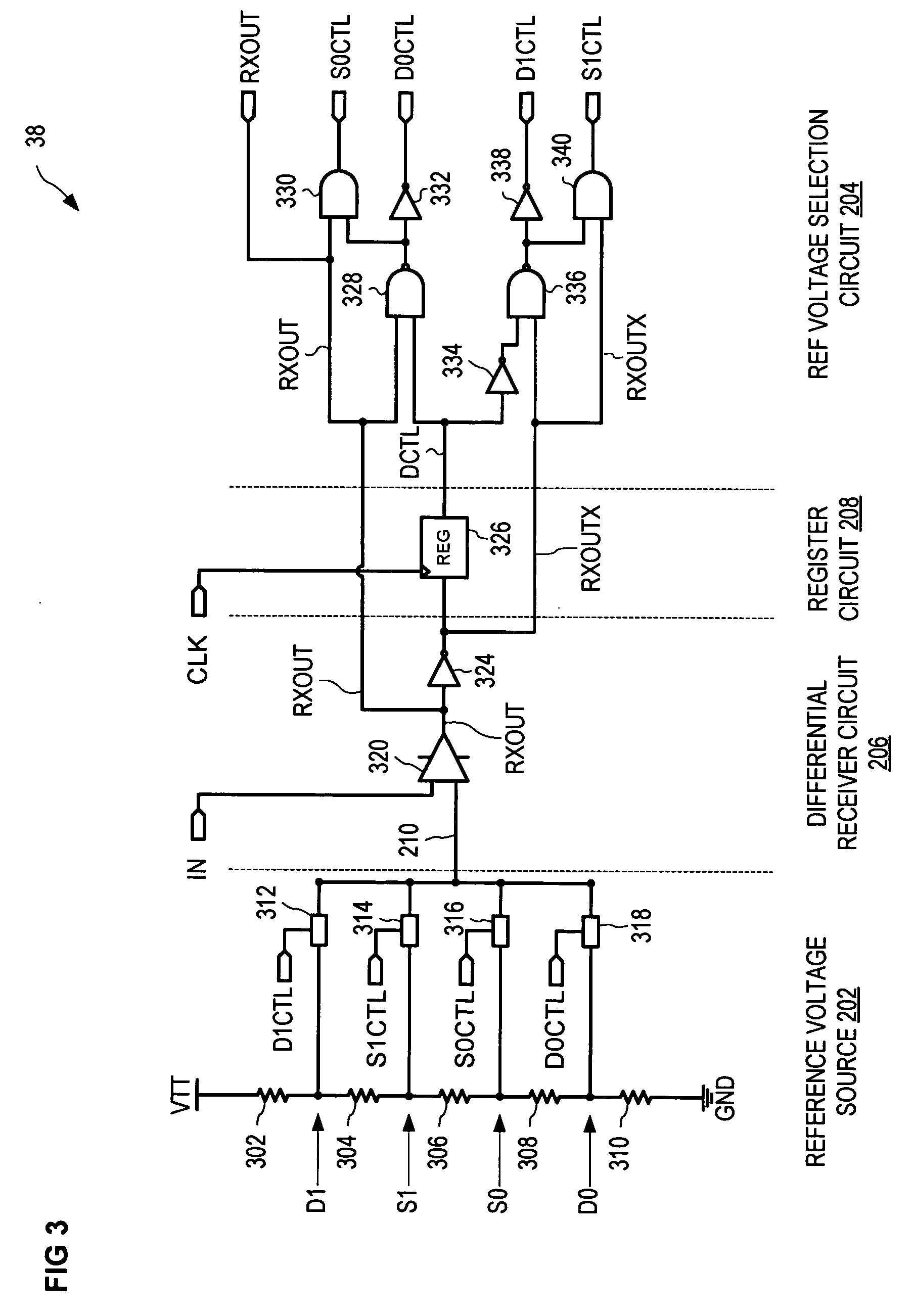 Adaptive hysteresis receiver for a high speed digital signal