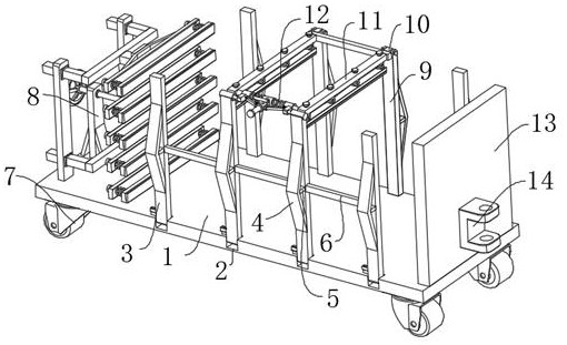 Auxiliary protection structure of steel pipe conveying device