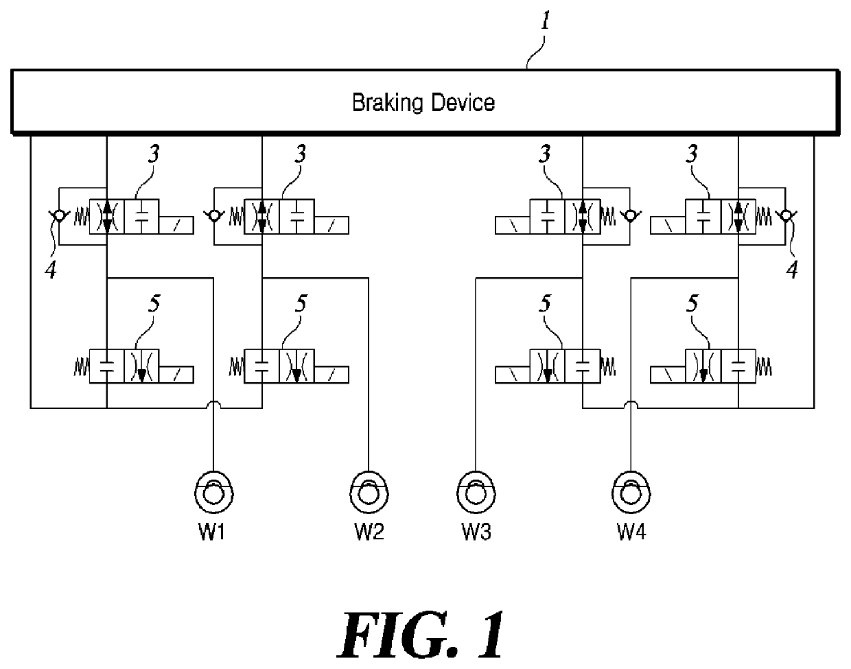 3-way solenoid valve, brake system for vehicle including the same, and controlling method for the same