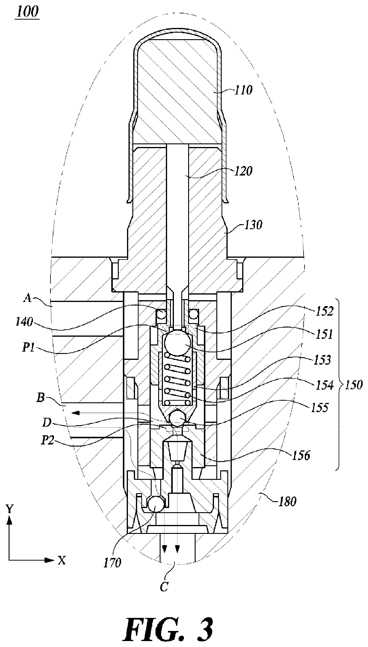 3-way solenoid valve, brake system for vehicle including the same, and controlling method for the same