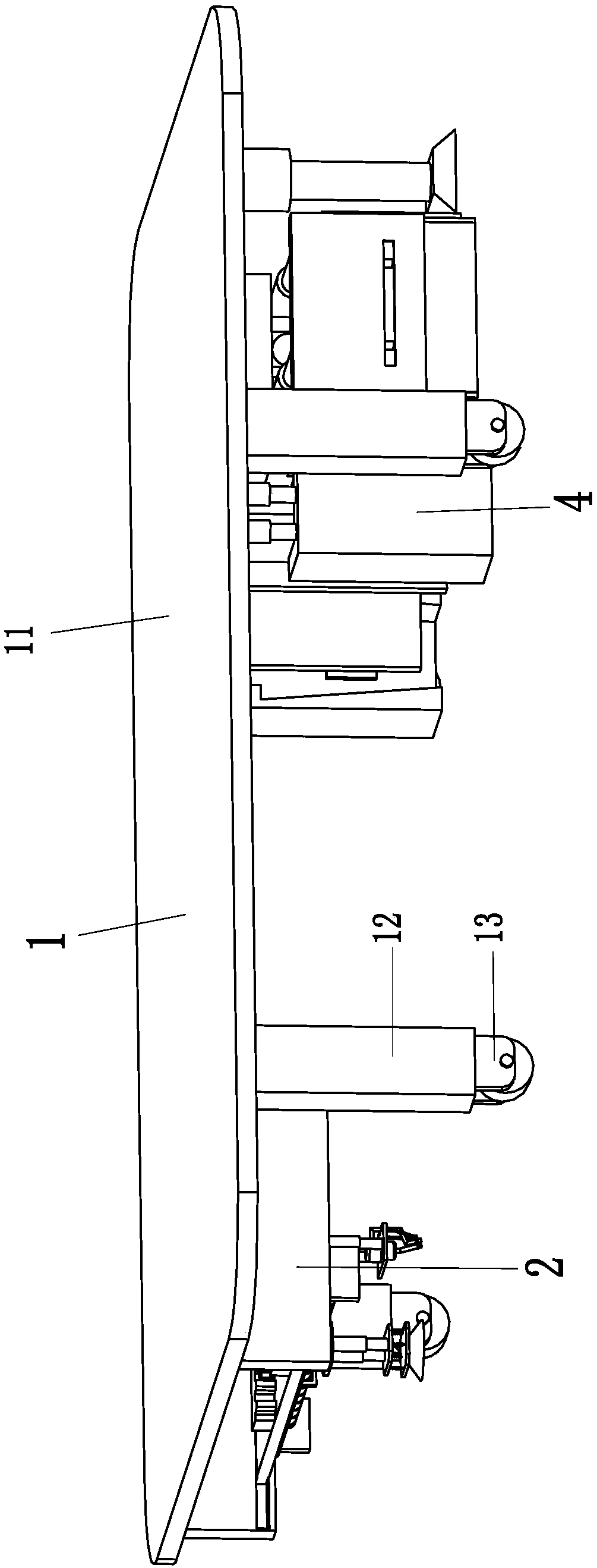 First-class highway pavement cleaning device with pavement drying function