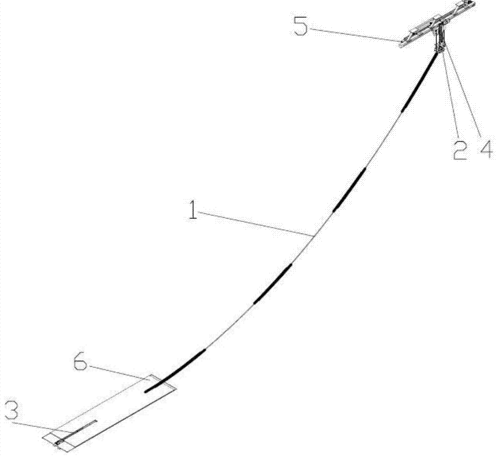 Elongated stand pipe power response measurement device through simulating seabed pipe soil and horizontal forced oscillation