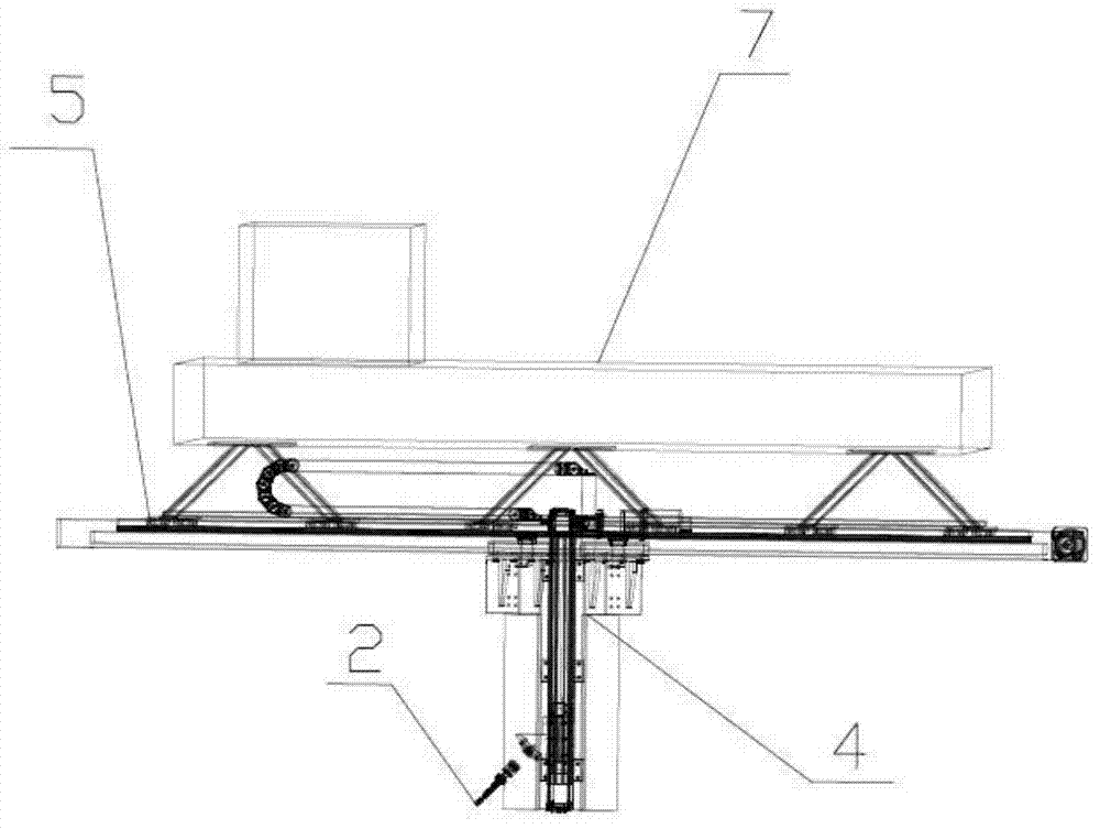 Elongated stand pipe power response measurement device through simulating seabed pipe soil and horizontal forced oscillation