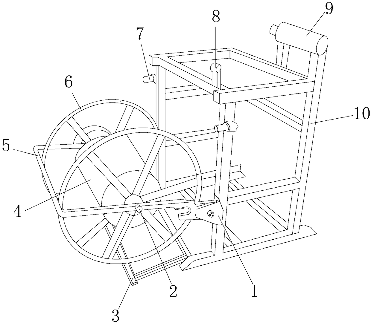 Paying-off device for wire of excessively small diameter