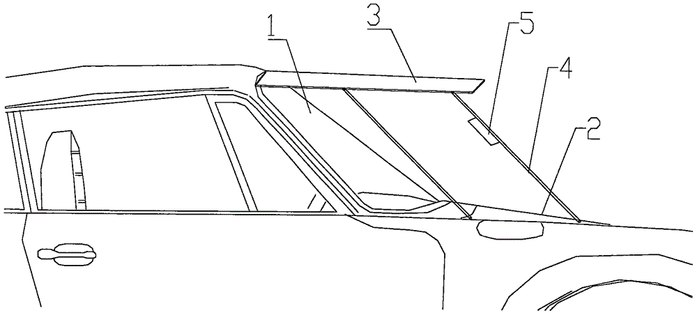 Vehicle with rain shielding function