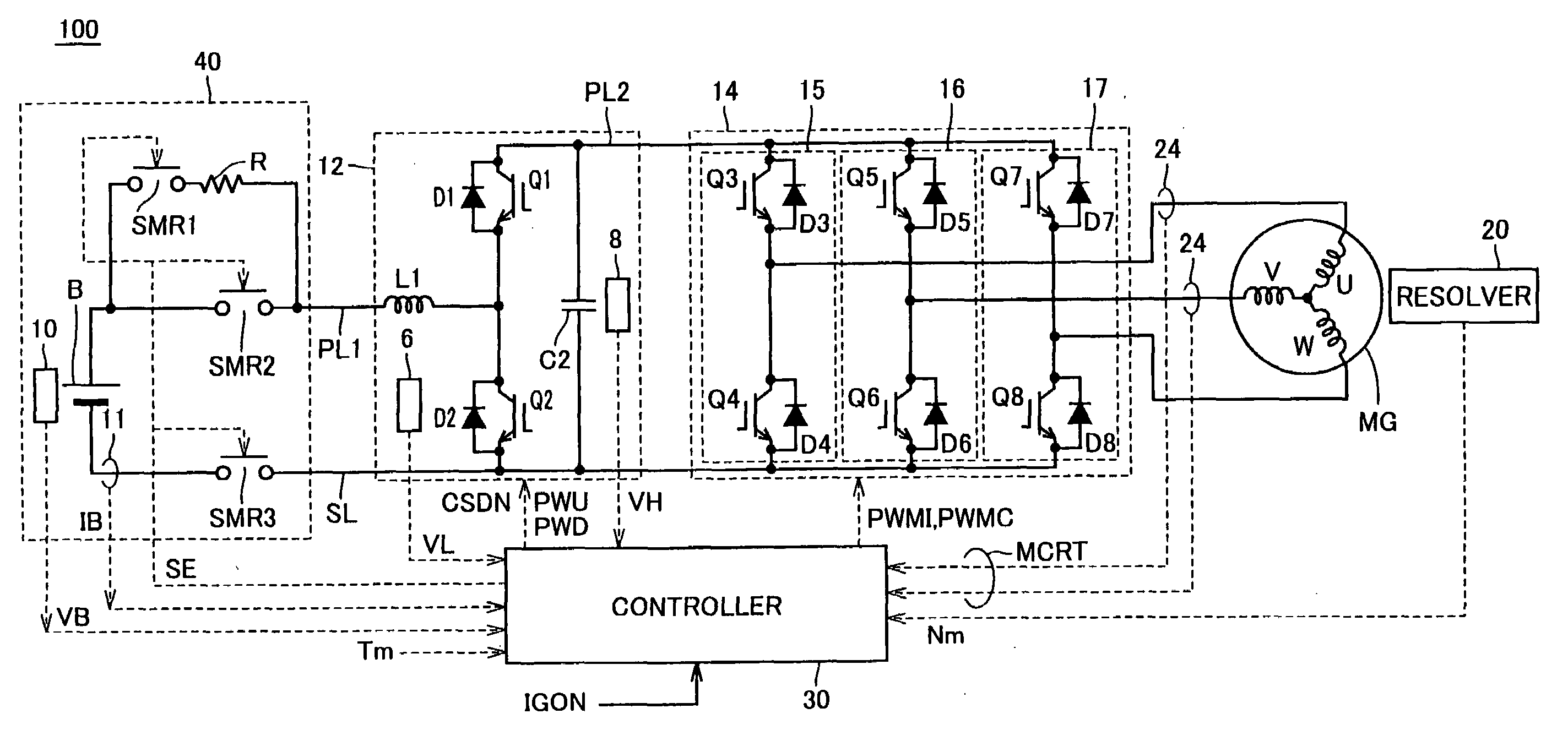 Power Source Apparatus for Vehicle, Vehicle and Method of Controlling Power Source Apparatus