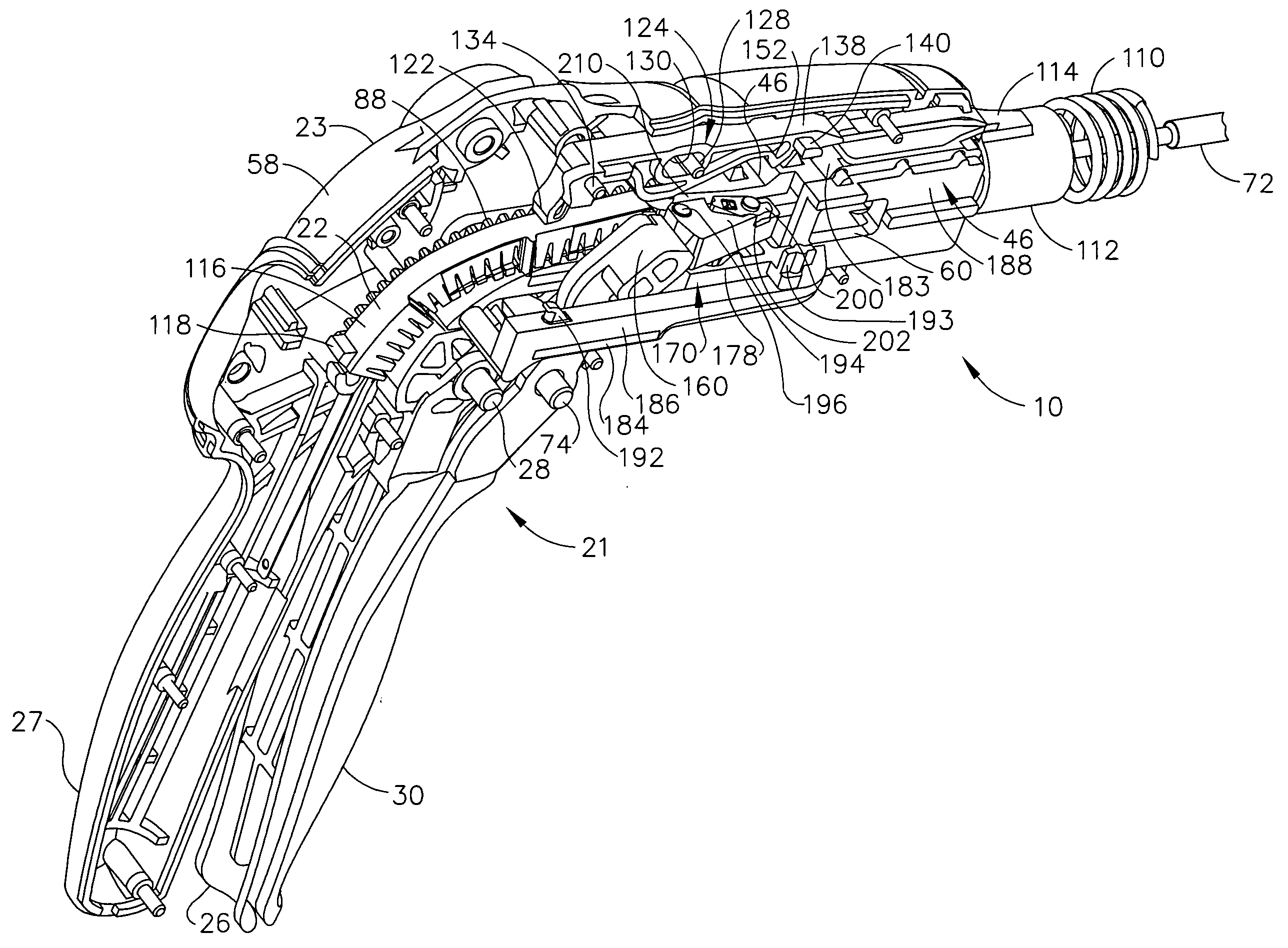 Surgical stapling instrument incorporating a multi-stroke firing mechanism with a flexible rack