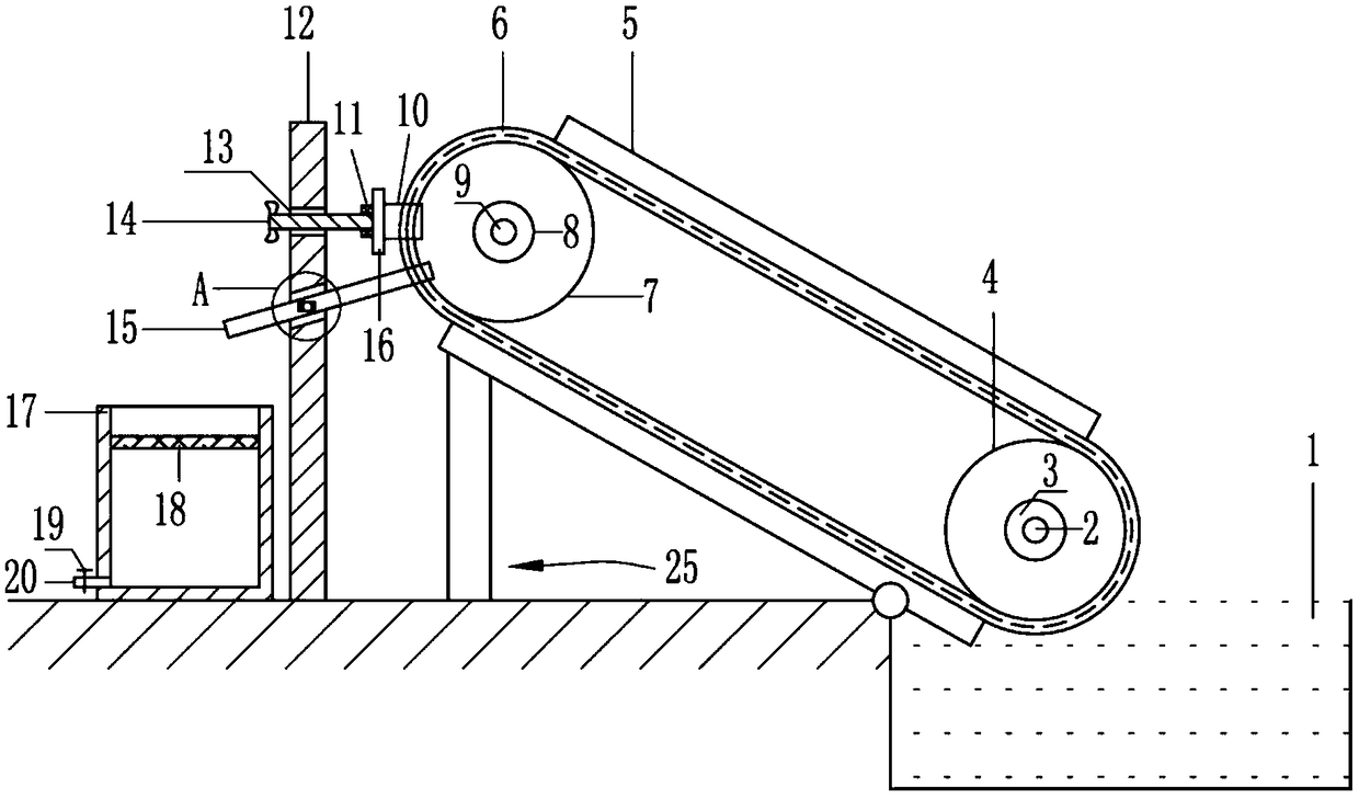 Degreasing apparatus for industrial wastewater treatment