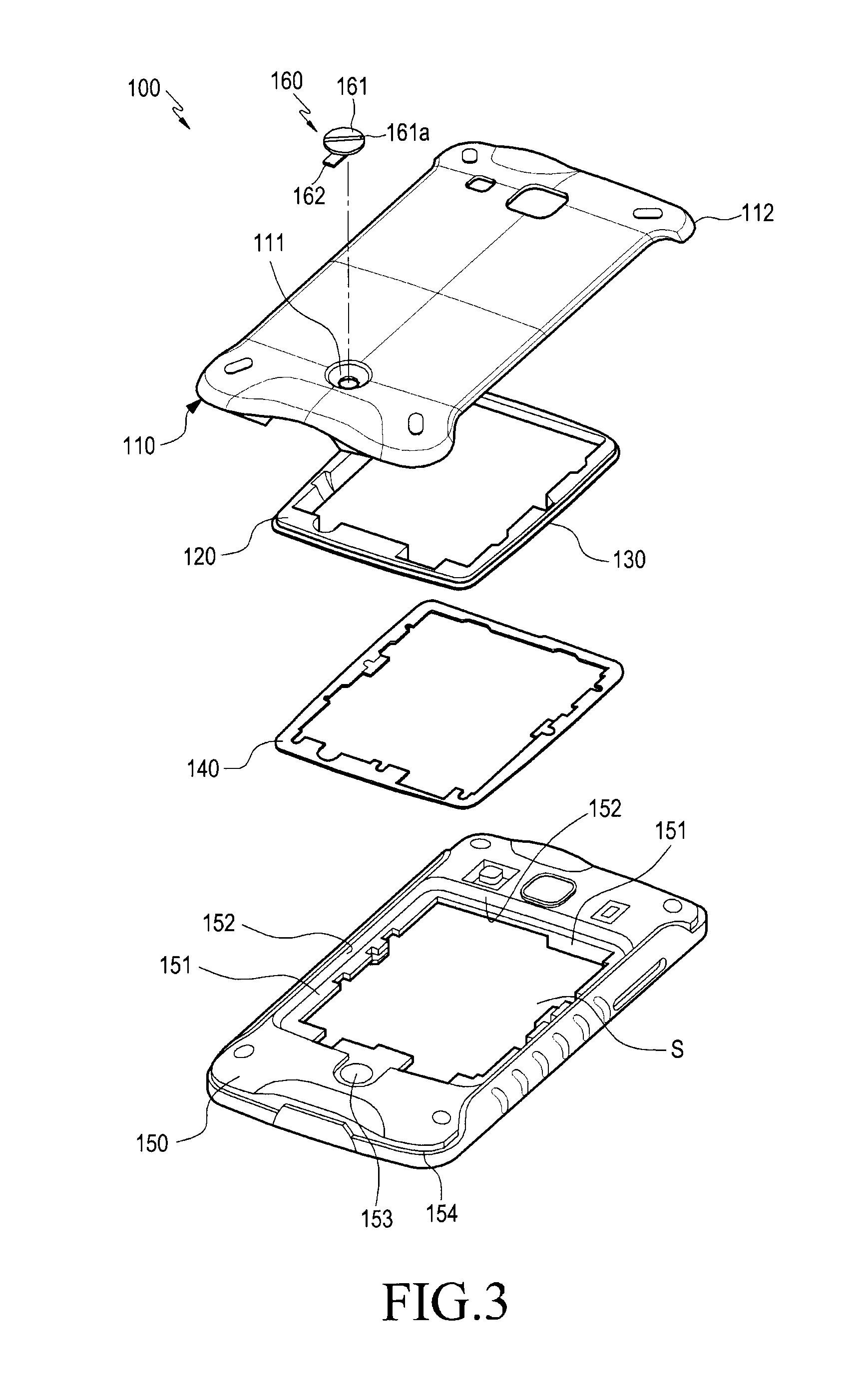 Apparatus for waterproofing battery cover in a portable terminal