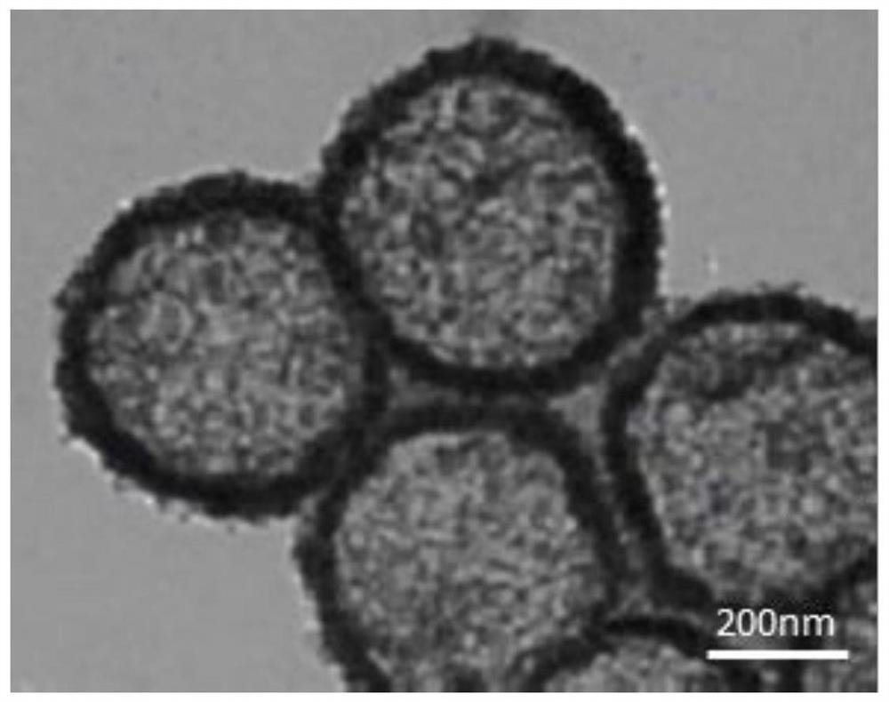 Nickel-cobalt hollow composite particle as well as preparation method and application thereof