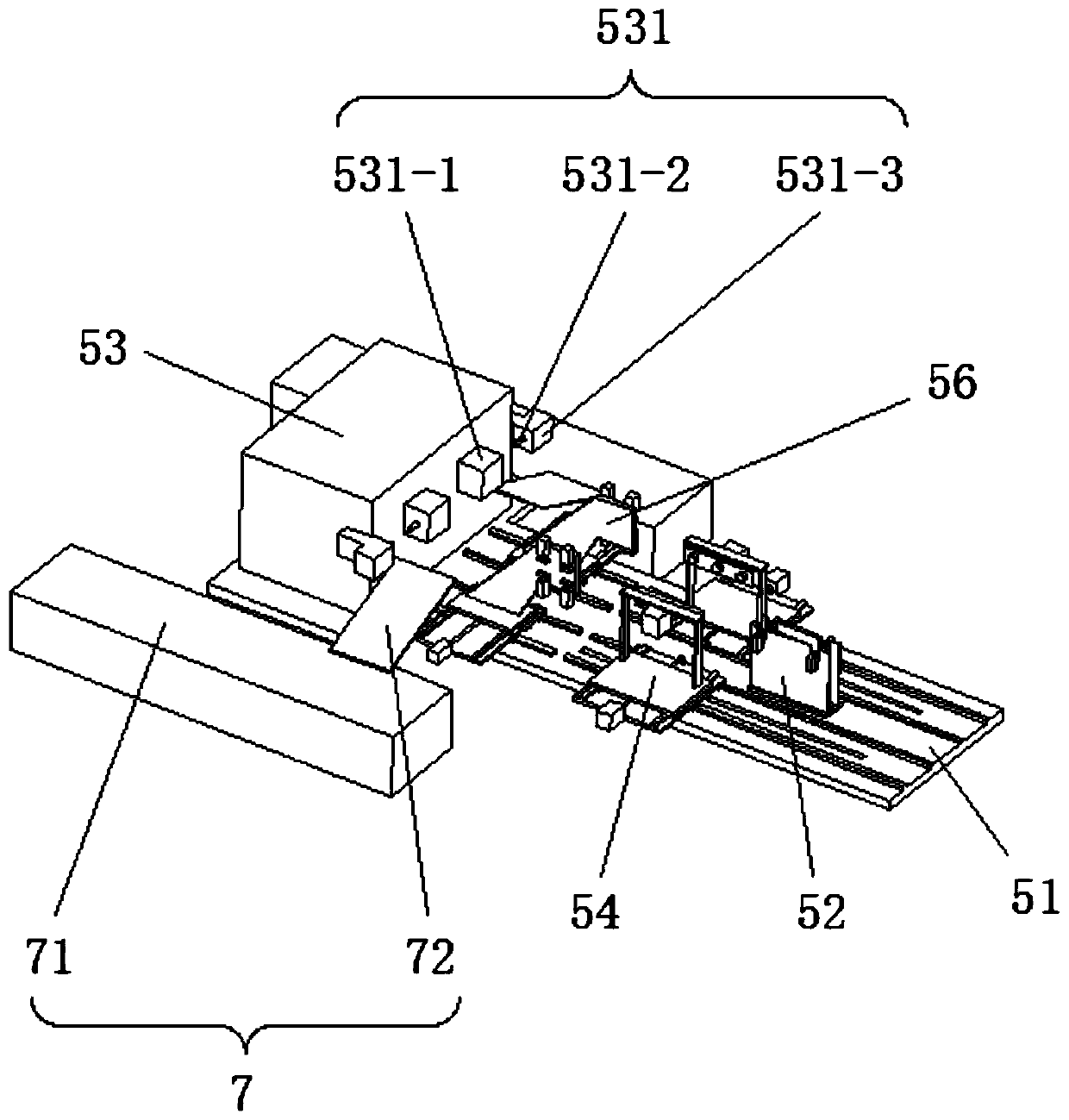 A stamping and welding production line for reinforced refrigerator racks