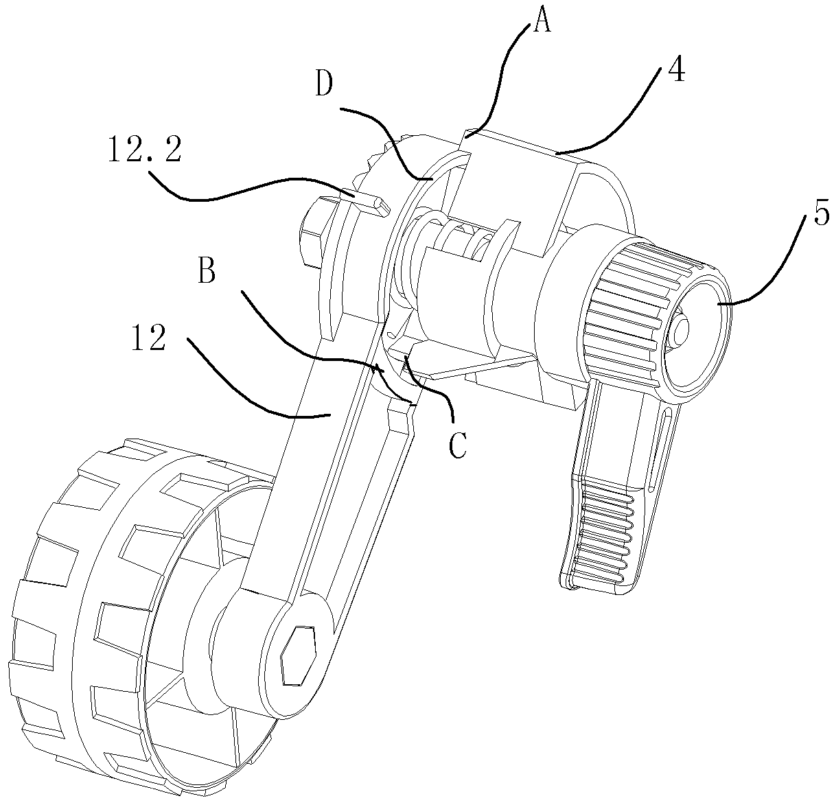 Caster locking mechanism