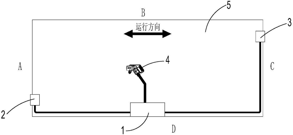 Charging system of parking facility and mobile parking facility