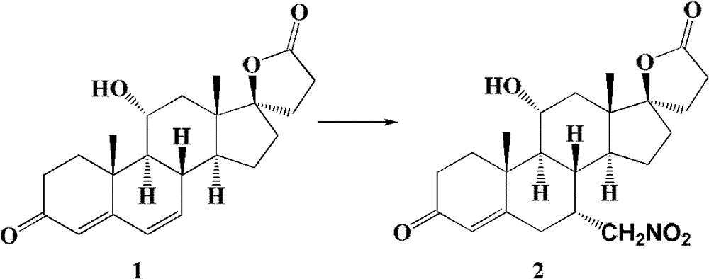 A kind of canrenone derivative steroid compound, its preparation method and its application in the preparation of eplerenone