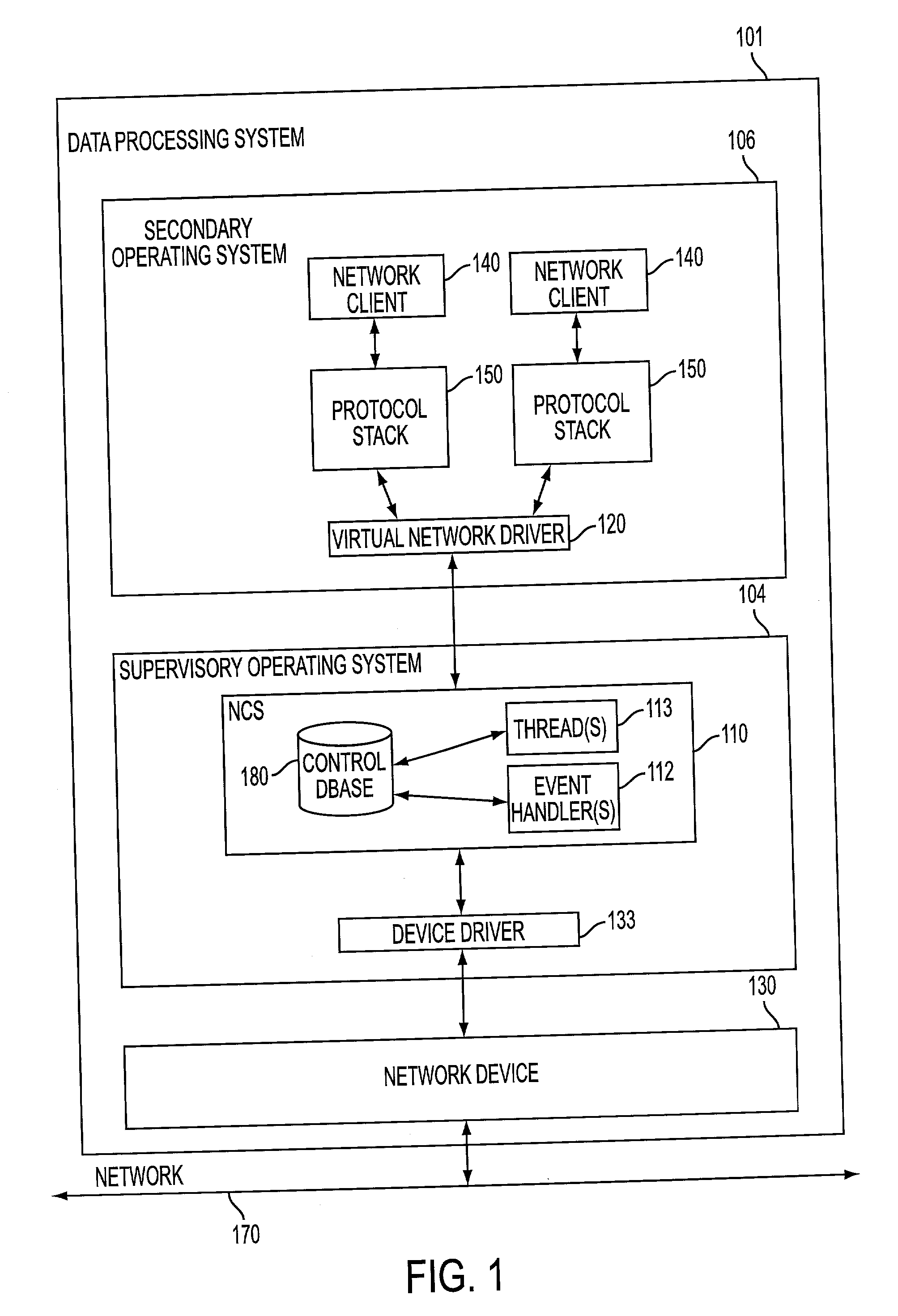System, method and computer program product for monitoring and controlling network connections from a supervisory operating system