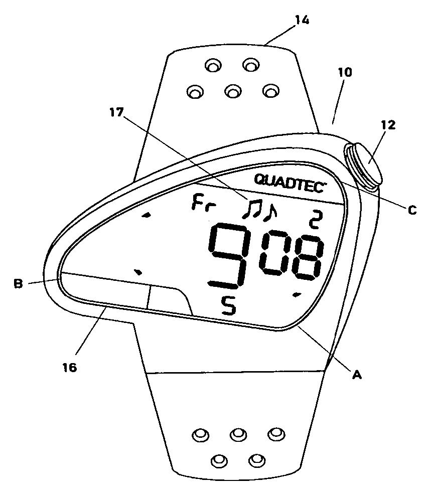 Ergonomic watch case, time display and setting crown