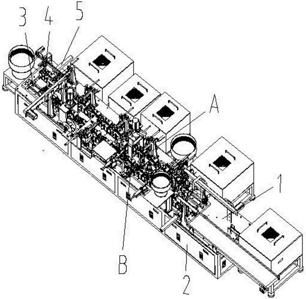 Integrated assembling mechanism of box oil injector