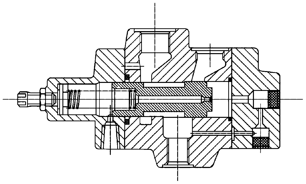 A hydraulic automatic flow-selection transmission system