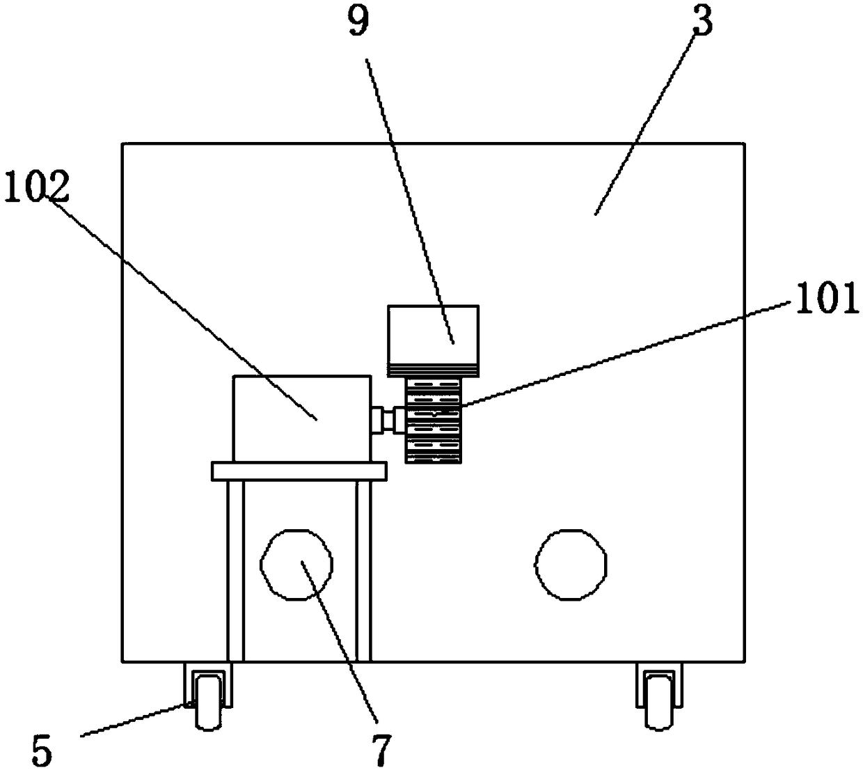 Fixing device for hardware processing