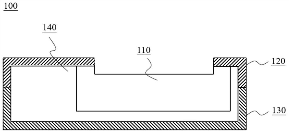 Partition device for fixing acoustic reinforcement and assembly method and application thereof