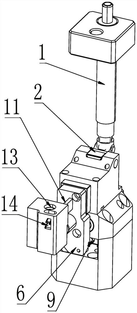 Magnesium alloy part tooth-pushing mechanism and mold