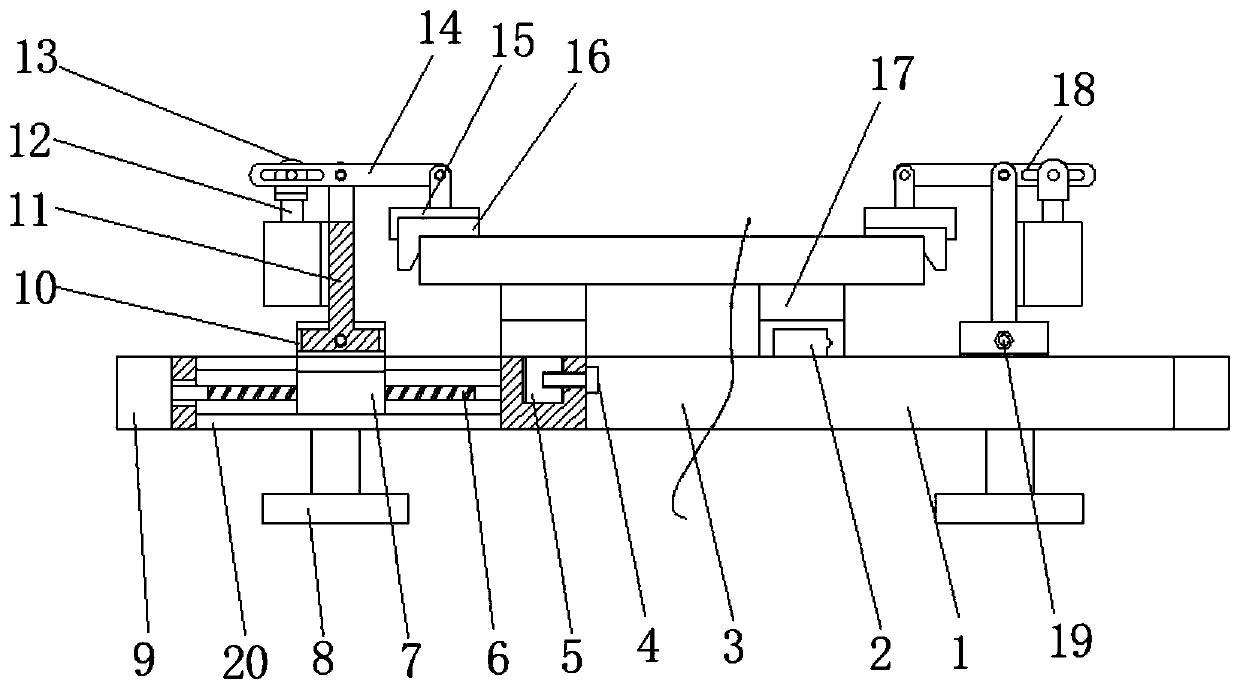 Positioning mechanism for electromechanical equipment processing