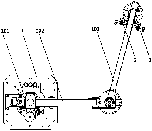 Pure pneumatic power-assisted mechanical arm device