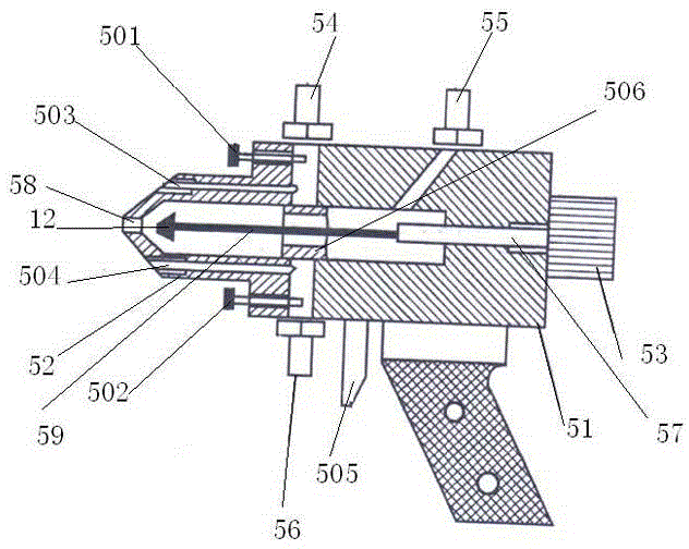 Polyurethane spraying device