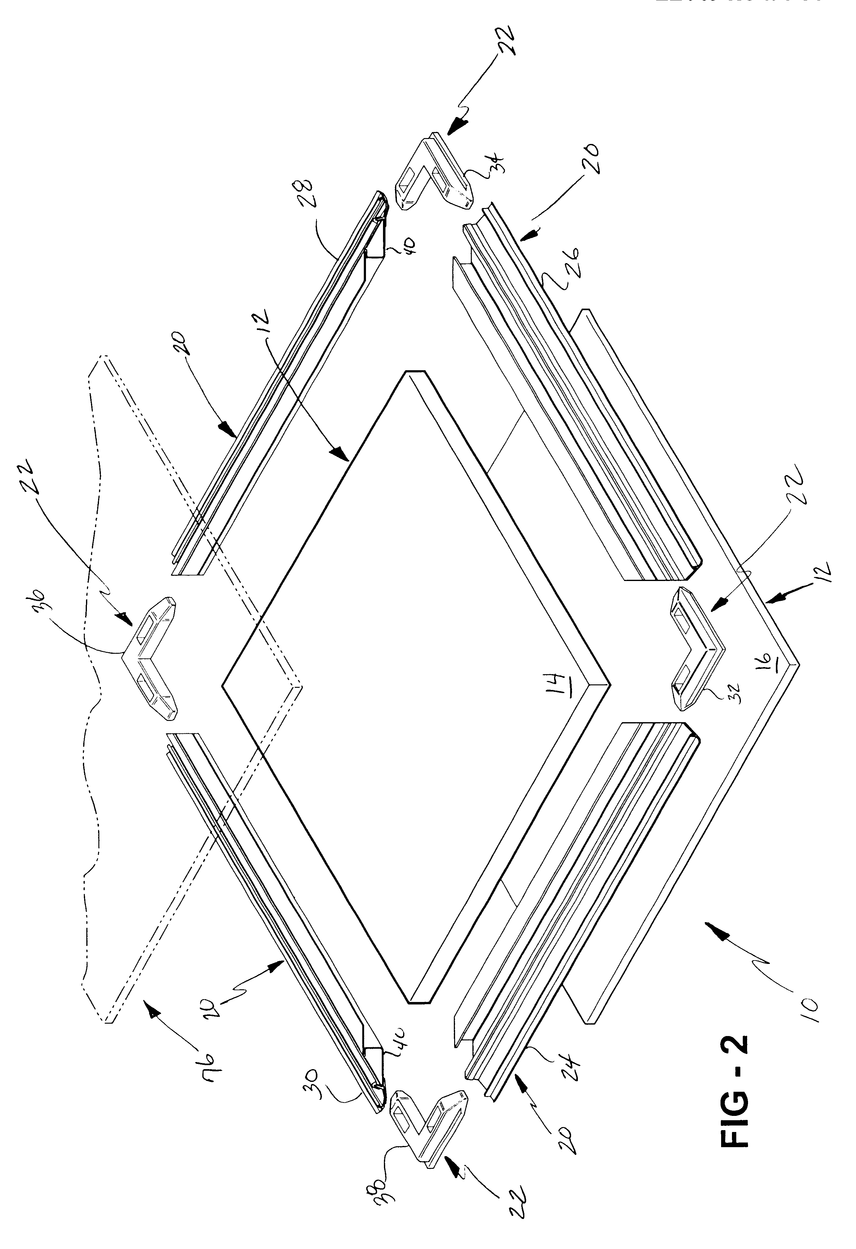 Method of assembling a frame assembly for a partition system