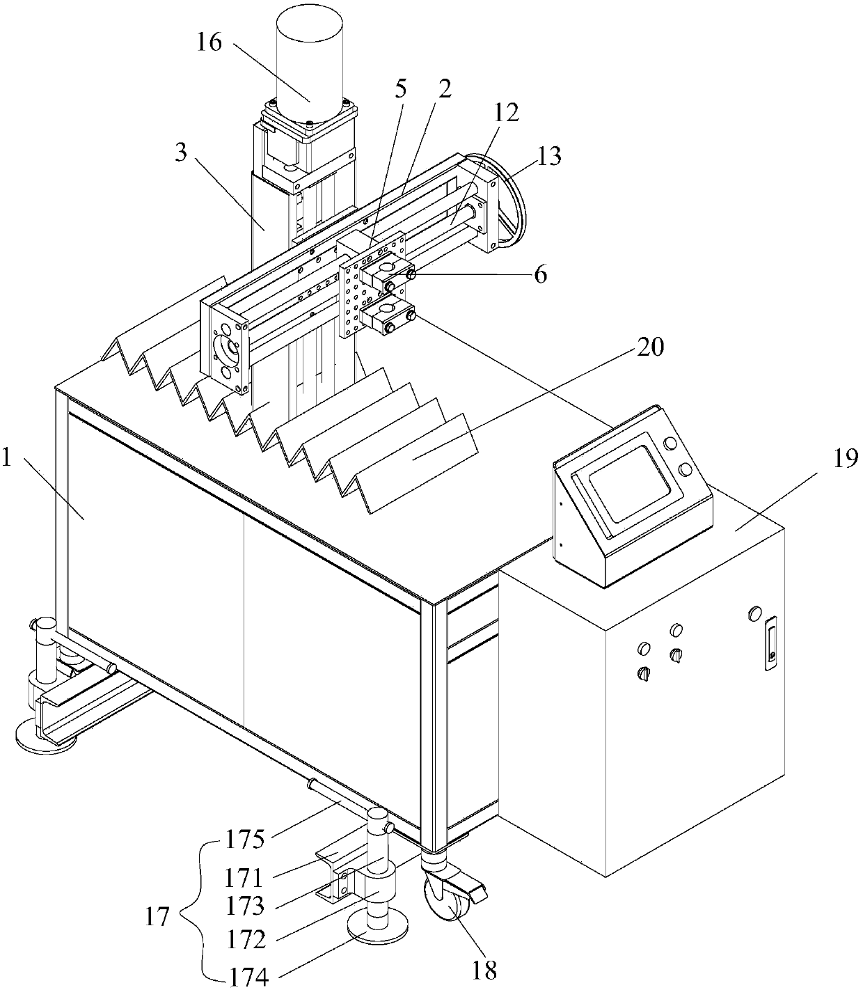 Three-dimensional automatic spraying device