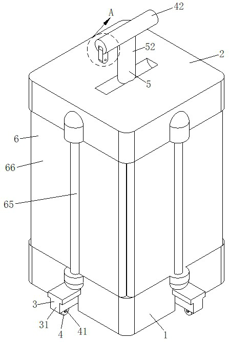 Adjustable display box convenient for displaying hardware fittings