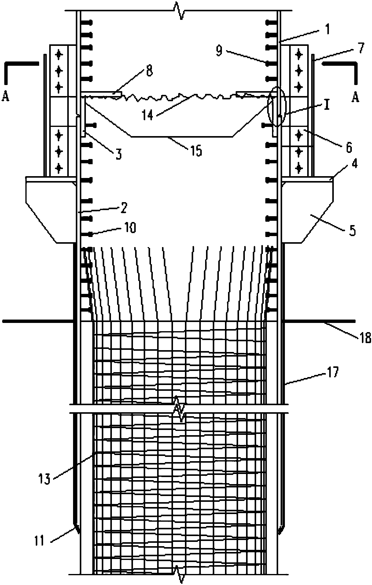 Bearing platform-free one-column-one-pile structure and construction method thereof