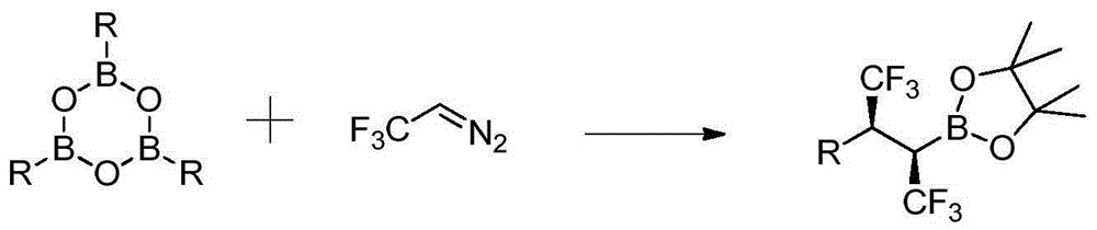 Trifluoromethylation method for biphenylyl olefin compound